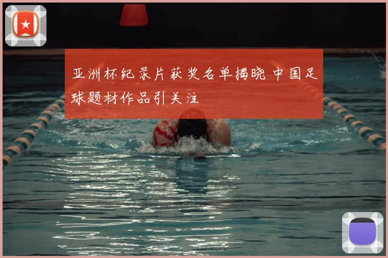 亚洲杯纪录片获奖名单揭晓 中国足球题材作品引关注